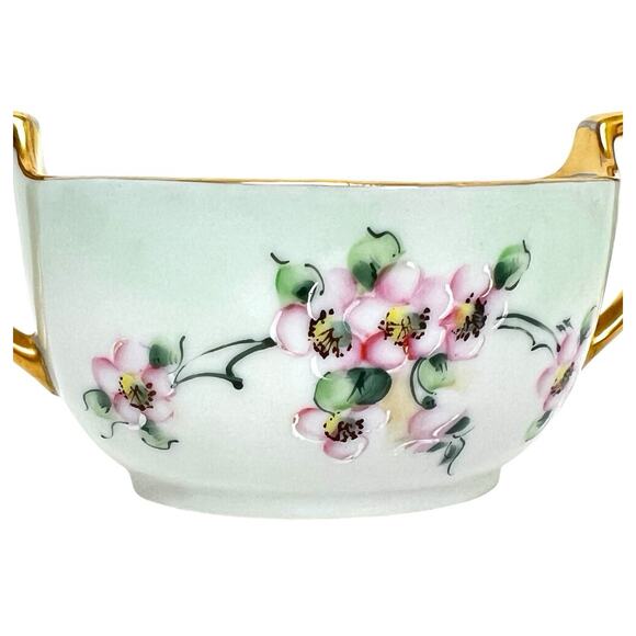 Vintage Stouffer Creamer and Sugar Set Hand Painted Bavaria Porcelain Gold Trim - Picture 7 of 16